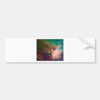 Abstracte Nebulla met Galactic Cosmic Cloud 44 med Bumpersticker