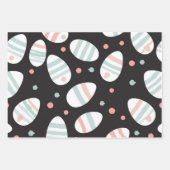 Abstracte Neon Easter Egg Wrap Inpakpapier Vel (Voorkant 3)