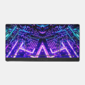 Abstracte neon gloeiende vormen bureau organizer bureaumat (Voorkant)