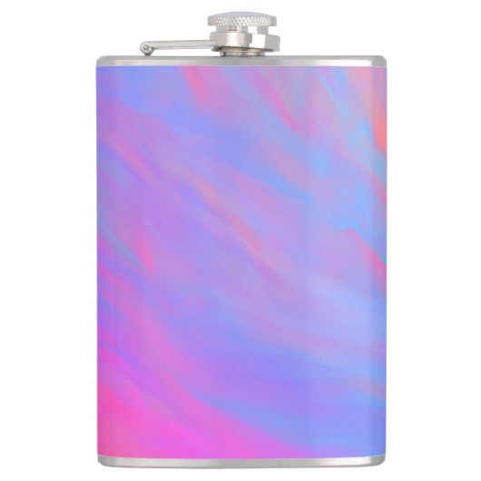 Abstracte Neon Ink Flow Heupfles (Voorkant)