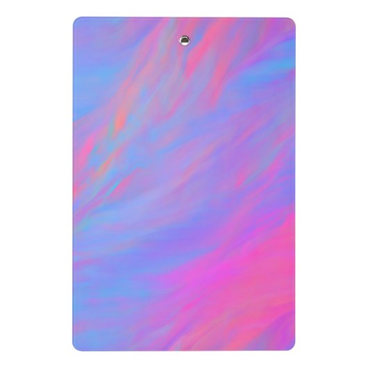 Abstracte Neon Ink Flow Mini Klembord (Achterkant)