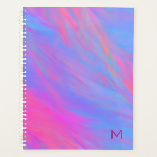 Abstracte Neon Ink Flow Planner (Voorkant)