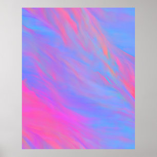 Abstracte Neon Ink Flow Poster