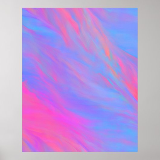Abstracte Neon Ink Flow Poster (Voorkant)