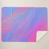 Abstracte Neon Ink Flow Sherpa Deken (Voorkant (horizontaal))