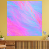 Abstracte neoninktvlucht canvas afdruk (Insitu (Woonkamer))