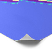 Abstracte neonlijnen poster (Hoek)