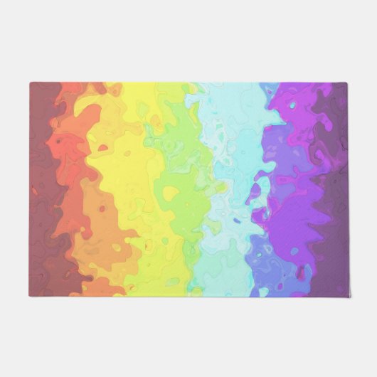 Abstracte Neurogender Pride Flag Deurmat (Voorkant)