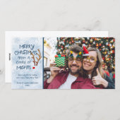 Abstracte neushoorn met rode neus, Van de misfits Feestdagenkaart (Voorkant / Achterkant)