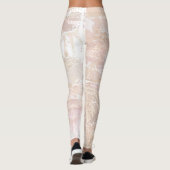 Abstracte neutraal mengsel leggings (Achterkant)