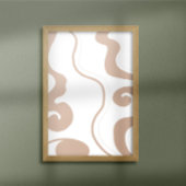 Abstracte neutrale muurschildering foto afdruk