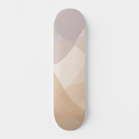 Abstracte neutrale tonen skateboard (Voorkant)