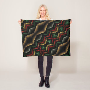 Abstracte Nevel Glans Dekbed Fleece Deken