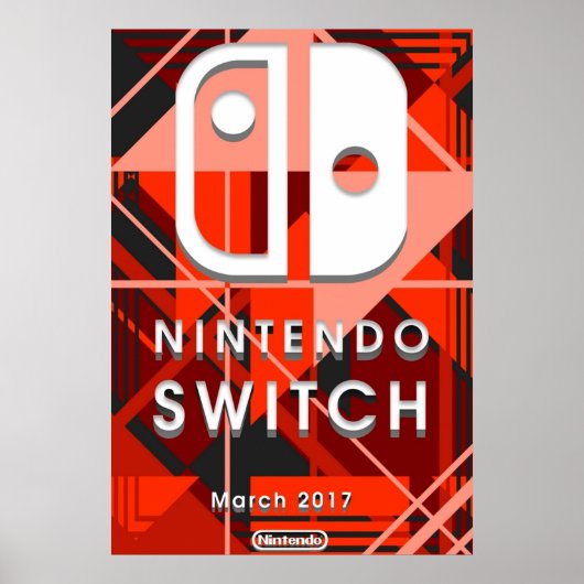 Abstracte Nintendo-switch Poster (Voorkant)