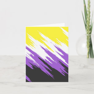 Abstracte Nonbinary Pride Vlag Kaart
