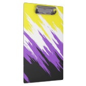 Abstracte Nonbinary Pride Vlag Klembord (Rechts)