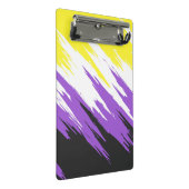 Abstracte Nonbinary Pride Vlag Mini Klembord (Schuin)