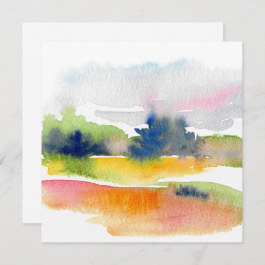 abstracte noot C Notitiekaartje (Voorkant / Achterkant)