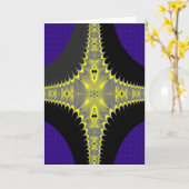 Abstracte notitiekaart (Gele Bloem)