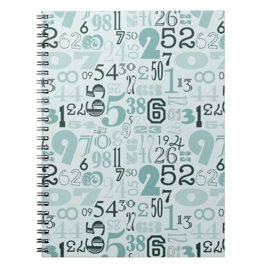 Abstracte nummers notitieboek (Voorkant)