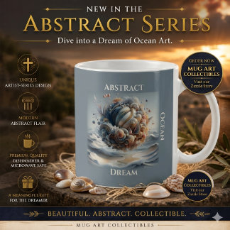 Abstracte Oceaan Droom Koffie Koffiemok