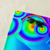 Abstracte Oceaan golven Strand Handdoek (In situ)