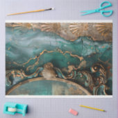 Abstracte oceaan & schelpen, Mixed Media Art Tissuepapier (Craft)