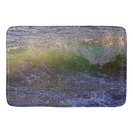Abstracte oceaangolf badmat (Voorkant)