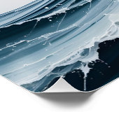 Abstracte oceaangolf perfect poster (Hoek)