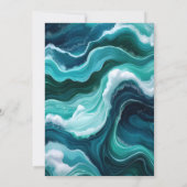 Abstracte oceaangolven kaart (Achterkant)