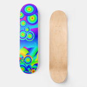 Abstracte oceaangolven  skateboard (Voorkant)
