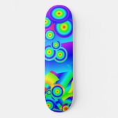 Abstracte oceaangolven  skateboard (Voorkant)