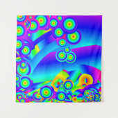 Abstracte oceaangolven Tapijt Wandkleed (Voorkant)