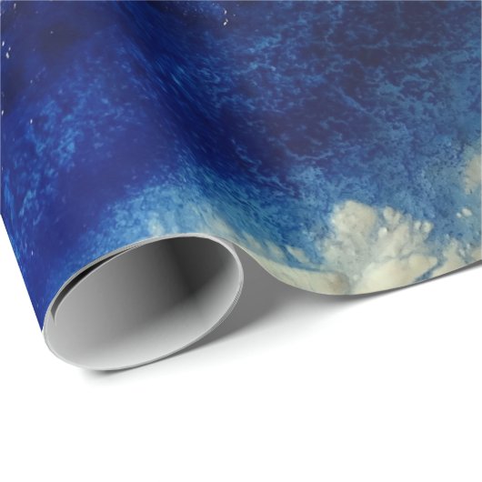 Abstracte oceaankunst cadeaupapier (Rol Hoek)