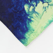 Abstracte oceaankunst fleece deken (Hoek)