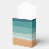 Abstracte Ocean Beach bruiloft Bedankdoosjes (Geopend)