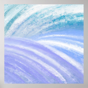 Abstracte Ocean Waves Poster