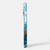 Abstracte oceanische golven en wolken in dynamisch Case-Mate iPhone case (Achterkant / Links)