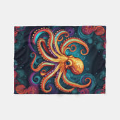 ABSTRACTE OCTOPUSDEKEN FLEECE DEKEN (Voorkant (Horizontaal))