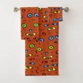 Abstracte ogen, tekst toevoegen bad handdoek (Insitu)