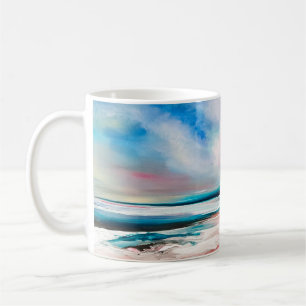 Abstracte oliestextuurachtergrond. Verf op canvas. Koffiemok