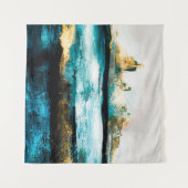 Abstracte oliestextuurachtergrond. Verf op canvas. Wandkleed (Voorkant (horizontaal))