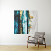 Abstracte oliestextuurachtergrond. Verf op canvas. Wandkleed (In Situ (horizontaal))