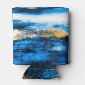 Abstracte olietextuur: moderne kunstachtergrond. blikjeskoeler (Achterkant)