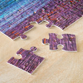 Abstracte olieverf canvas textuur legpuzzel (Zijkant)