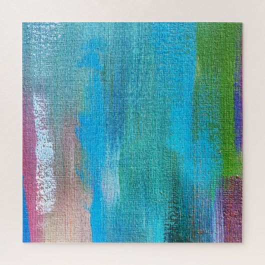 Abstracte olieverf canvas textuur legpuzzel (Verticaal)