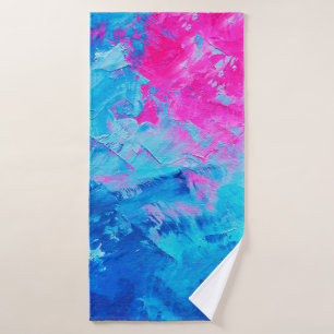 abstracte olieverf op canvas, achtergrond badhanddoek