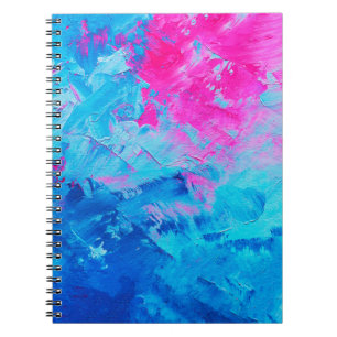abstracte olieverf op canvas, achtergrond notitieboek