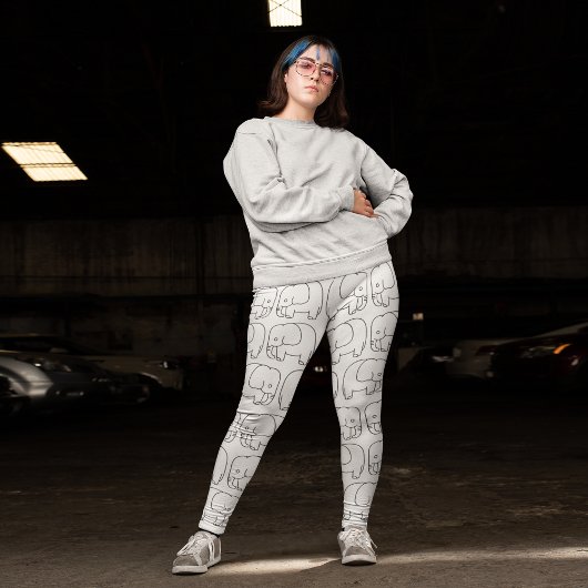 abstracte olifant leggings