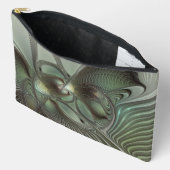 Abstracte Olijfwijze Groen Grijs Fractal Art Fanta Etui (Open)